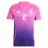 Camiseta de fútbol Alemania Antonio Rudiger 2 Segunda Equipación Euro 2024 - Hombre